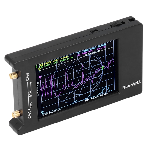 4-tums LCD vektor nätverksanalysator USB kortvågsantennanalysator 50KHz‑1,5GHz Inbyggt batteri