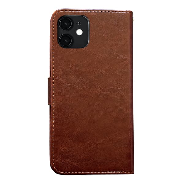 [NX]Kompatibel med iPhone 12 - Lædercover / Beskyttelse Vit