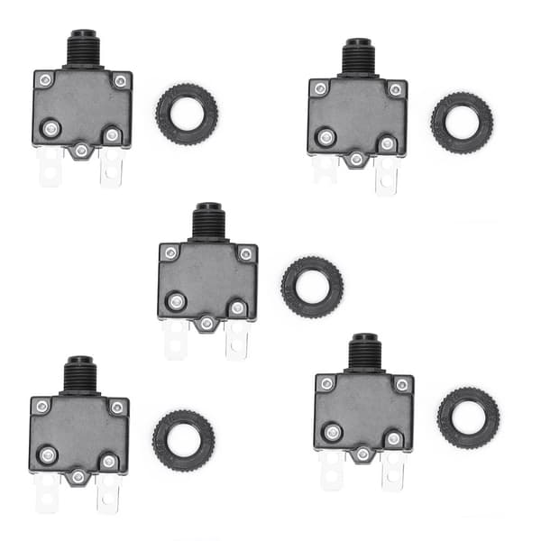 5 st Elektrisk luftkompressor effektbrytare Överbelastning över strömskydd Switch15A