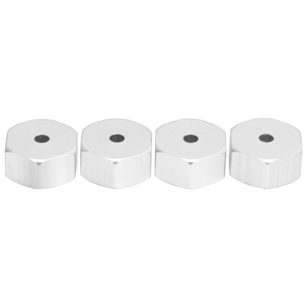 4st 5mm till 12mm Combiner Hjulnav Hex Adapter Tillbehör för WPL D12 1/10 RC TrucksSilver