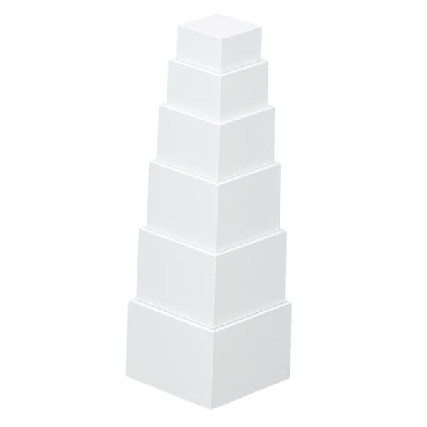 Madudstillingsstander, Display Riser Opbevaringsboks, Stabelbar Buffet Riser, Mad 6Pcs
