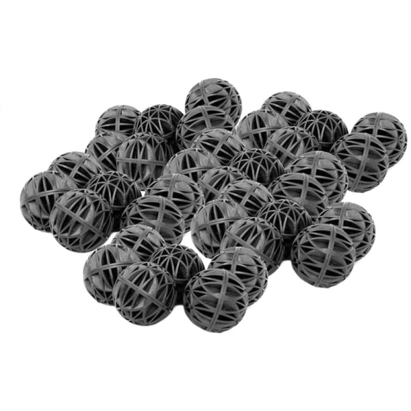 Akvariebiokjemisk ball Akvariekulturbiosfære 18mm Filtermateriale 100 stykker svart