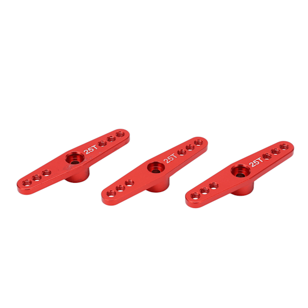 3st 25T aluminiumlegering RC servoarmshorn Lång typ för 1/10 fjärrkontroll biluppgradering delröd