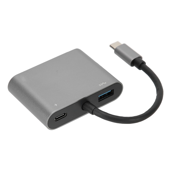 4-in-1 Type C - PdHDMiVGaUSB Hub -sovitin tietokoneen elektroniikkatarvike hopea