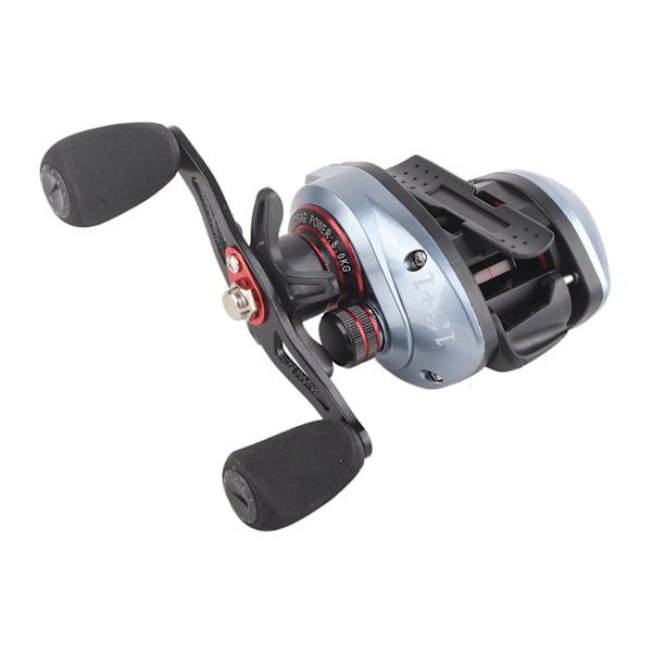 DW200 Baitcasting Reel Full Metal Wire Cup 7.2:1 18+1BB Dubbelt bromssystem Fiskrulle Röd Casual Thread Cup (höger hand)