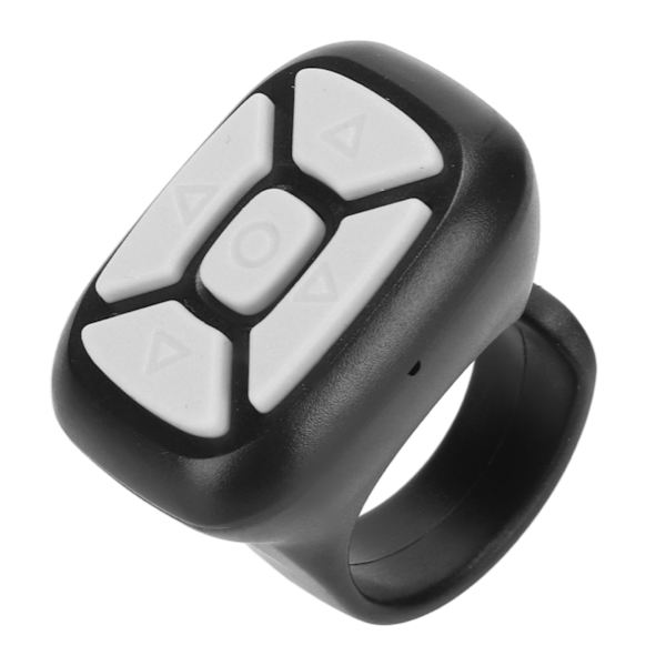 Bluetooth Fjärrkontroll Page Turner Mobiltelefon Bluetooth Ring Fjärrkontroll för Iphone Smartphones Tabletter Svart