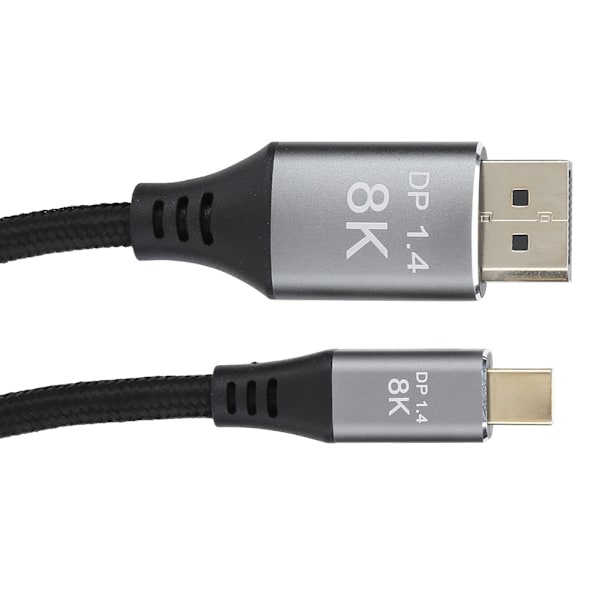 B0305-1 Mini DP til DP-adapterkabel 1.4 versjon 8K High Definition 3,3 fot Lengde Mini DisplayPort-port