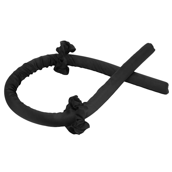 Lämpövapaa kiharrin hiusnauha vaahtomuovi No Heat Hair Roller Curler tee-se-itse hiustyyliväline Musta