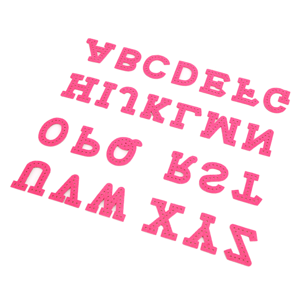 A Z 26 engelska bokstäver Plagg Applikation Patches Stickers Strass Kläddekoration