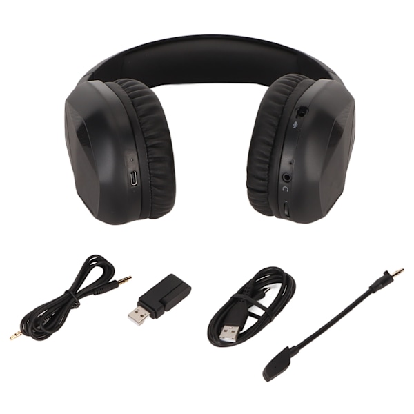 Bluetooth Gaming Headset Multifunktionel RGB Cool Belysning Lav Latency Støjreducerende 2.4G Trådløst Stereoheadset