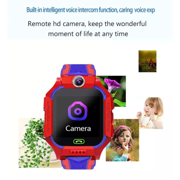 Q19 Kids Smart Watch Videochat Intelligente spil Fjernfotografering SOS Emergency Help Smart Watch, model: Grøn