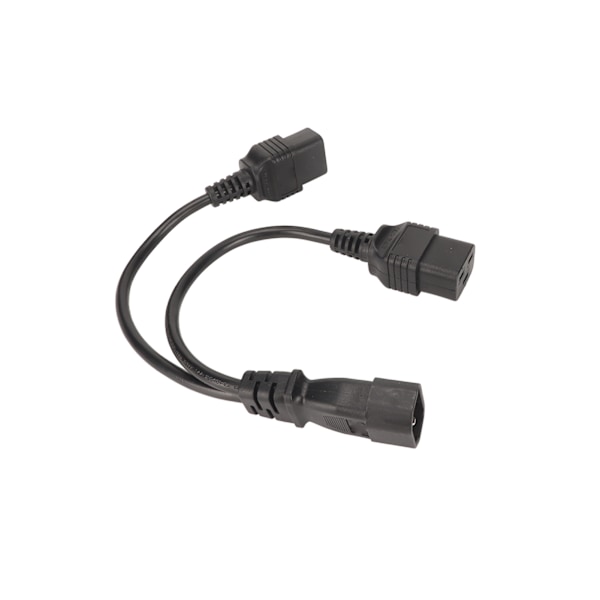 IEC320 C14 till Dual IEC320 C19 Strömsladd IEC320 C14 till Dual C19 Y Splitter Strömkabel 10A 250V 12,6in