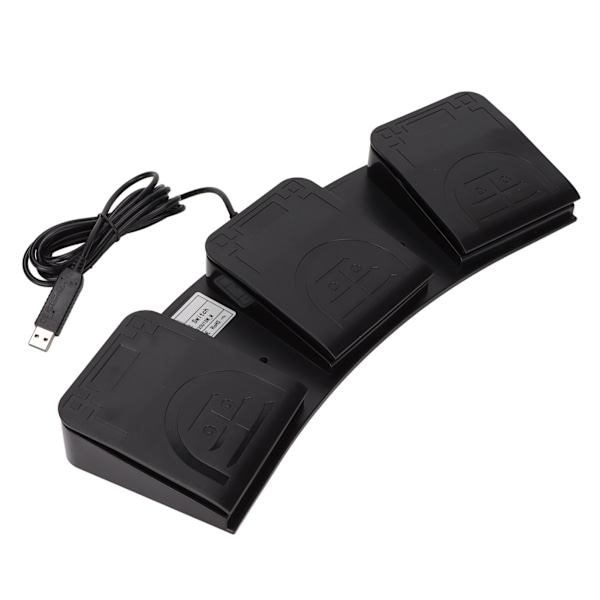 USB-fodpedal Trippeltaster MIDI-controller Mekanisk switch Programmerbar computertastatur til spil