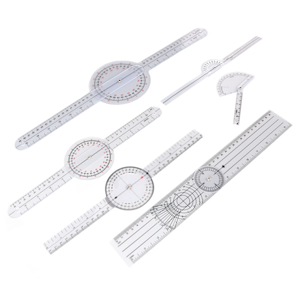 6 ST Medical Goniometer Set 6 8 10 tums Multifunktion Joint Goniometer Set för sjukgymnaster hemmabruk och studenter