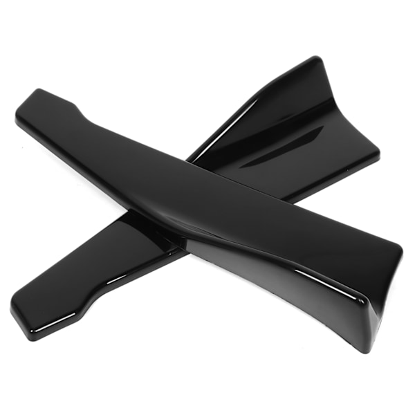 2 stk. Bil Bagerste Kofanger Splitter Læbebeskytter Universal Winglet Diffuser Blank Sort