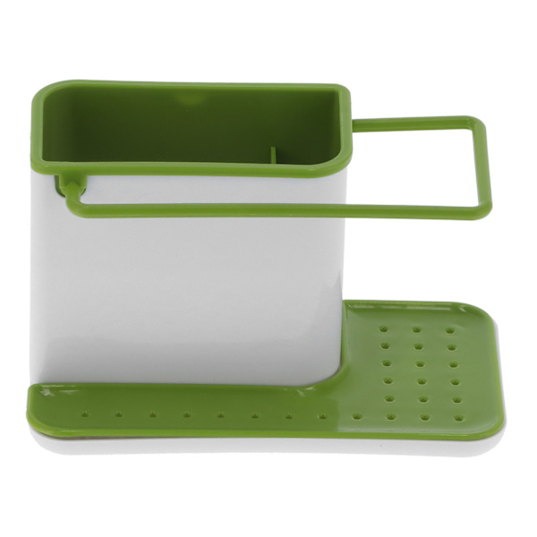 Dräneringsställ Disktrashållare Badrumsförvaring Organizer Desktop Tvålbehållare Badrum Duschtillbehör för badrum Dusch Kök ToalettGrön