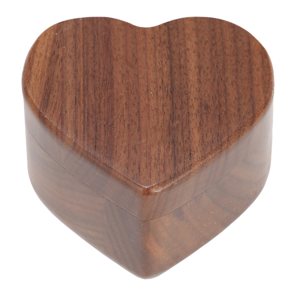 Ring Box Hjärtformad trä smycken arrangör förslag Bröllop förlovning gåvor
