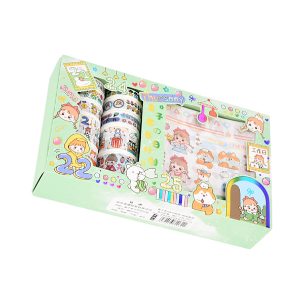 Washi-teipit DIY-koristeluun Toistuvasti liimattava Ei jätä jälkiä Ei leikkausta Washi-teipit Set83194 Festivaalit