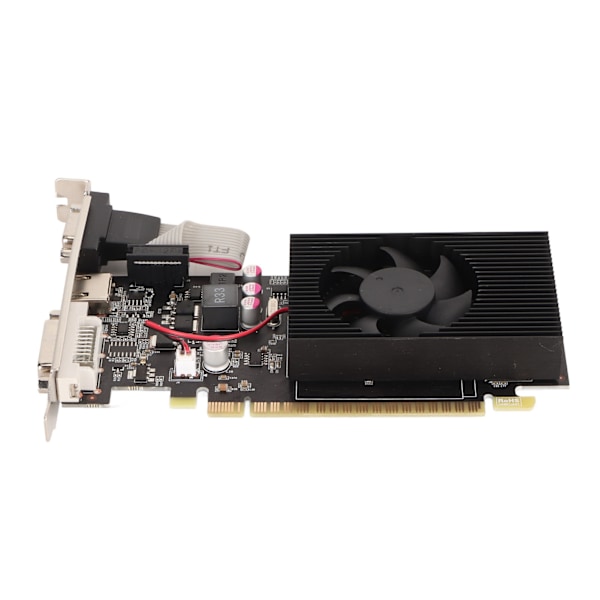Desktop grafikkort 4GB GDDR3 128bit 650/5000MHz Tyst kylfläkt All Solidstate Low Profile GPU för M ITX-chassi 4GB GDDR3