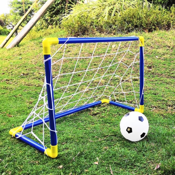 Mini fodbold og net med pumpe sammenfoldelige små fodboldmål