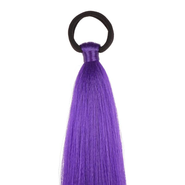 2-pakke lilla hestehaleforlengelse med elastisk knyting, rett, elegant omslagsflette, hestehale 26 tommer