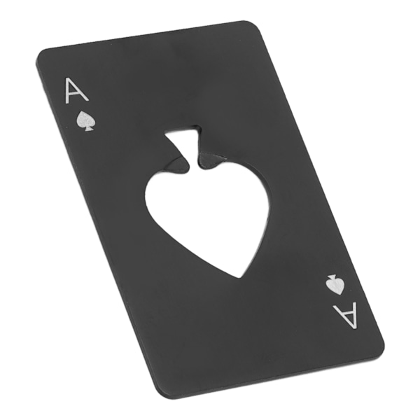Flasköppnare i Rostfritt Stål Multifunktionell Bärbar Casino Flasköppnare för Hemmet Svart