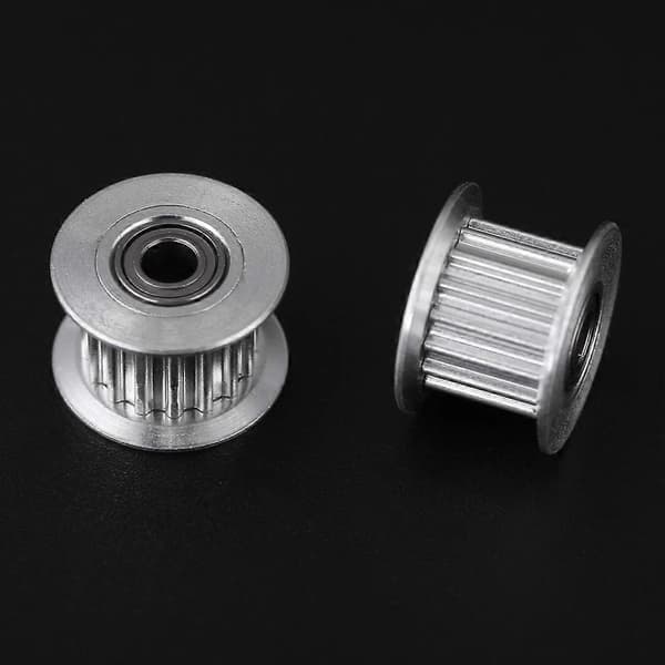 st. aluminium 2GT remskive til 3D-printer (B6 mm, 16T, boring 3, tandet)