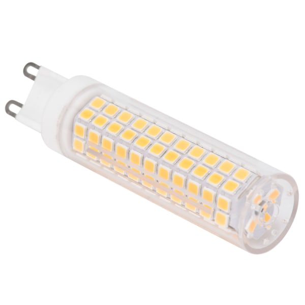 G9 136LED-pære 15W 1200LM Dimbar keramisk BiPin maispære for hjemmebelysning innendørs (220V varm hvit)