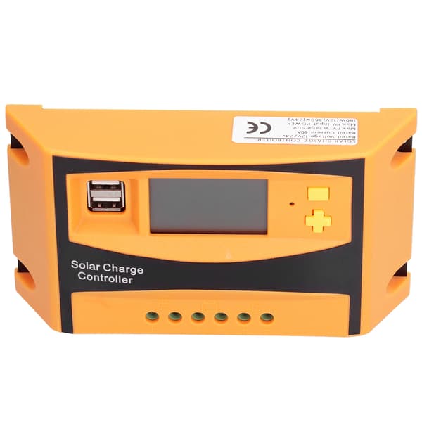 12V/24V Solcelleladeregulator Solcelleladeutladningsregulator Vanntett Fotovoltaisk Kontroller 60A