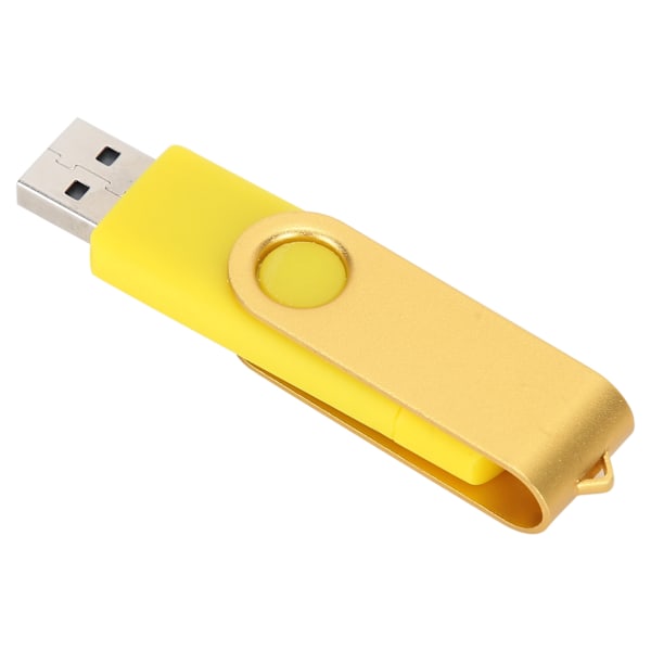 USB Flash Drive OTG U Disk Minnebrikke Penn Micro USB Datalagring Gul CW100408GB