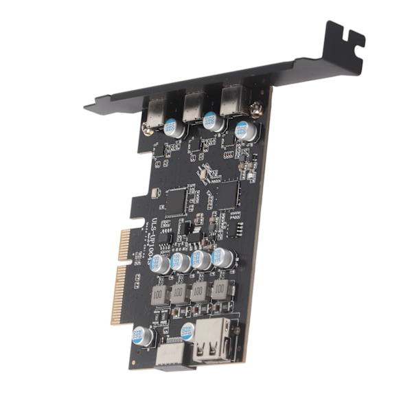 PCIe - Type C laajennuskortti USB3.2 20Gbps Dual Chip 19Pin liitin PCIe ohjain kortti Win 7 8 10 työpöydälle