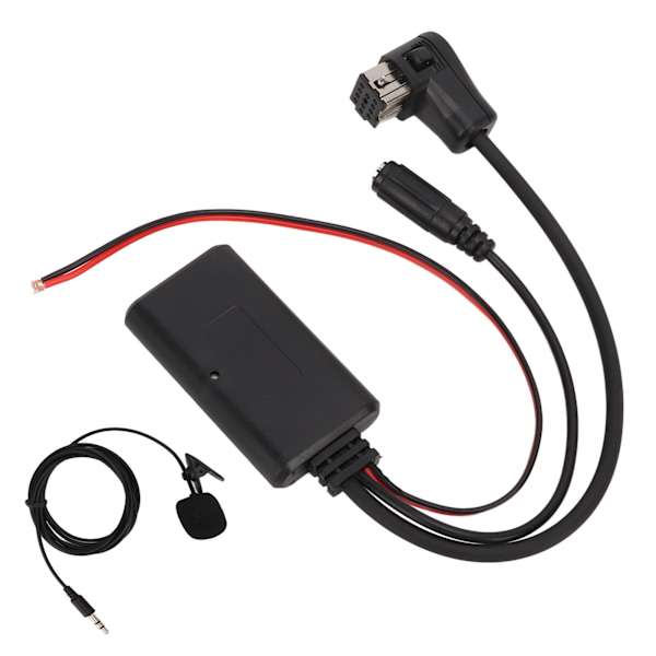 Bluetooth-lydkabel Stereo AUX-inngangsadapter med mikrofonutskifting for Pionner P99 P01
