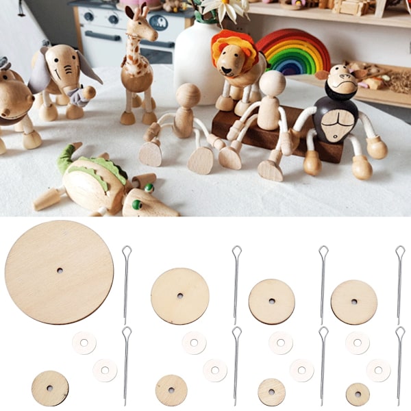 Træledforbindelser til hjemmelavet bamse Drejelig DIY Scrapbooking Materiale Håndværk