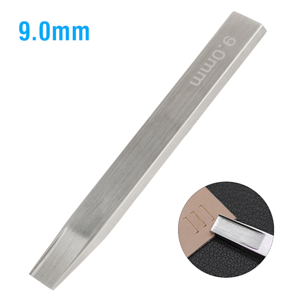 Läder Punch Cutter Legering Stål Läder Hantverk Handvävning Spår Stansverktyg 9,0 mm