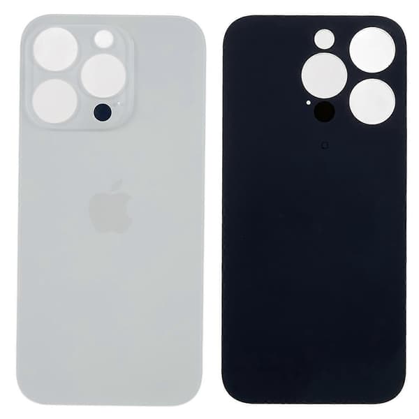 Batterideksel til iPhone 14 Pro Max, reservedel for reparasjon (Stort Hull) Hvit[NX] White White