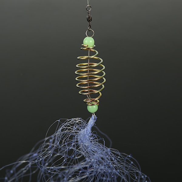 4st fiskenät med Luminous Beads Swivel Connector (7#)