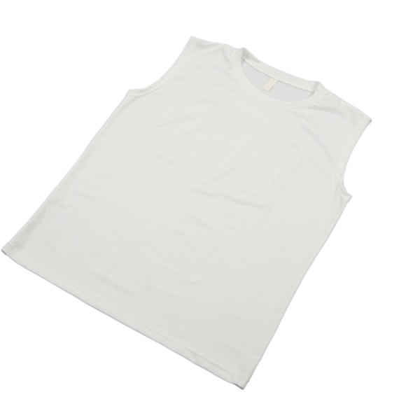 Miesten treeniliivi Lihasten muotoileva tank-toppi yksivärisellä värillä Bodybuilding Gym TrainingWhite 3XL