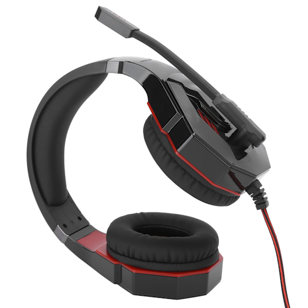 Kablet Gaming Headset USB-port Over-Ear Hodetelefon Mikrofon PC-Headset Datatilbehør