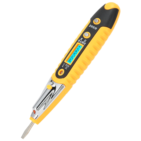 Elektrisk penna multifunktionell digital display högprecisions elektrisk penna, lämplig för att detektera 12250V AC DC-ström
