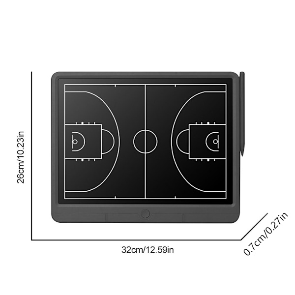15' Jalkapallo Koripallo Valmentajan Taulu Elektroninen Leikepaperiton LCD-kirjoituslevy