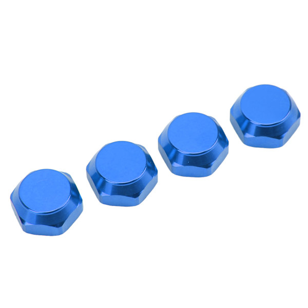 4 st 1/8 RC Hex Navmuttrar Dammsäkra Lätta 17mm Aluminium Hjul Hex Drivnav Adaptor Blå