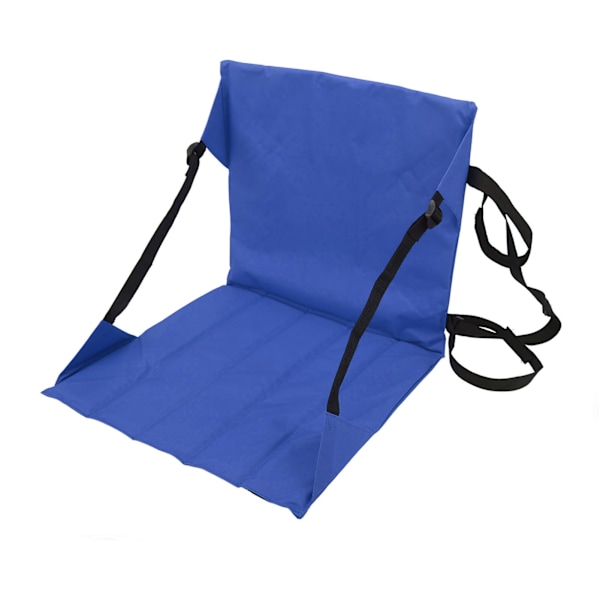 Foldbar Stadionstol Letvægtsbærbar Oxford Cloth Stadion Bænk Sædepude til Camping Picnic Blå