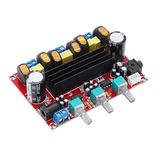Digital effektförstärkarkort XHM139 TPA3116D2 2x50W+100W 2.1-kanals effektförstärkarmodul 1224V