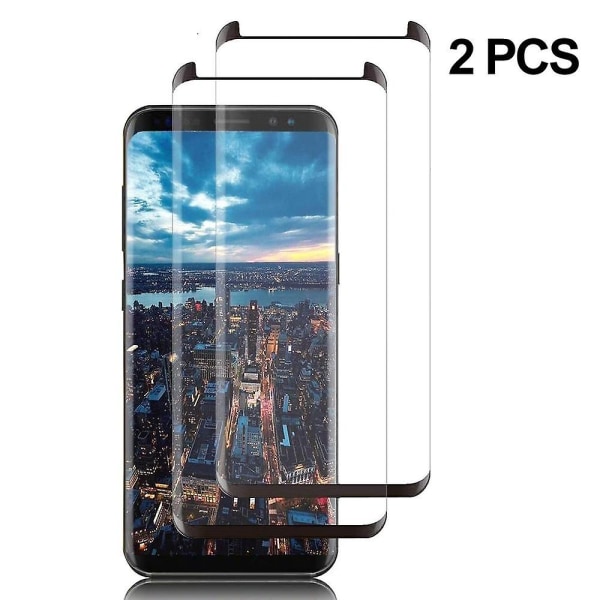 Galaxy S9 skærmbeskyttelse, fuld dækning herdat glas 2 pack