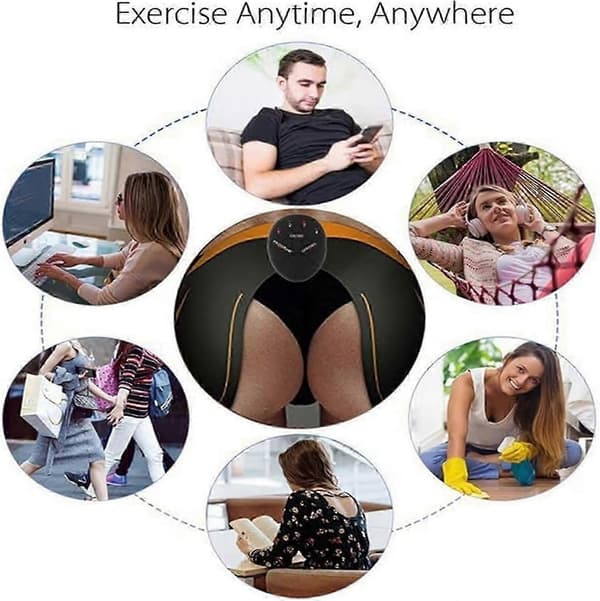 【NX】Zorvera Butt Trainer Compatible with Women, Smart Portable Seat Machine with 6 Adjustable Modes Compatible with Home Workout 2-pack*Charging Model 2set*Charging model size