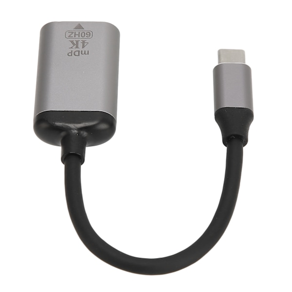 USB C till DisplayPort-adapter 4K 60Hz aluminiumlegering Plug and Play USB C till Mini DP-adapter för bärbar telefon surfplatta
