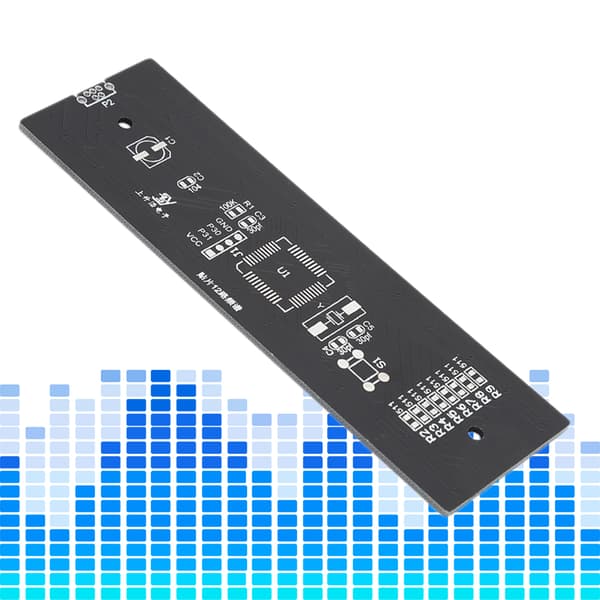 Mikrocontroller LED Elektronisk Musikspektrum Display Kit DIY Spektrumanalysator 5V Lang Levetid
