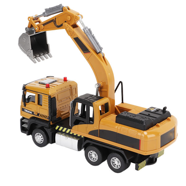 1/50 Engineering Grävmaskin Modell Legering Pull Back Konstruktion Fordon Leksak för barn Pojkar Flickor Present