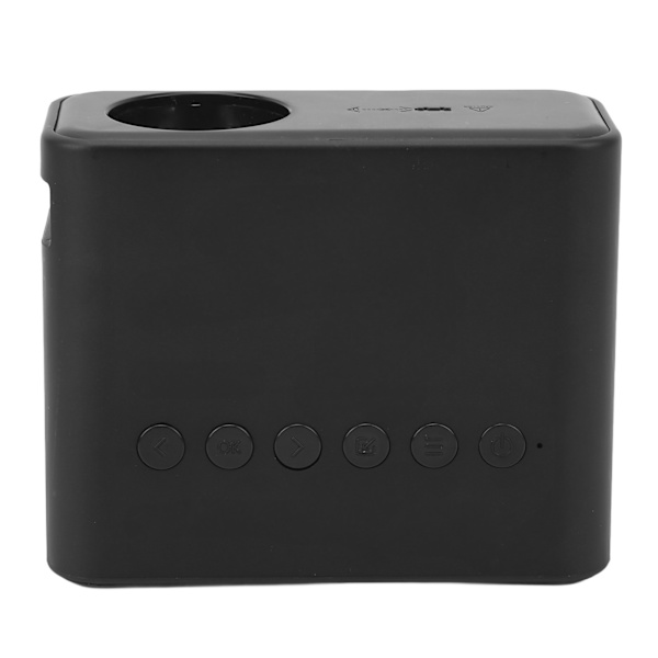 Miniprojektor Svart 1920x1080 Fjärrkontroll Inbyggd högtalare USB-driven bärbar projektor för Family Office 100‑240V EU-kontakt