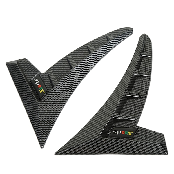 Par Sidoventilationsskydd Sport Style TPU Hög Hållfasthet Universal Sidoventilation Ram för Bil Kolfiber Stil